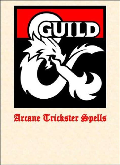 Arcane Trickster Spells - Dungeon Masters Guild | Dungeon Masters Guild