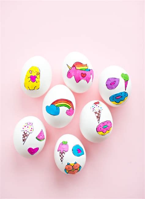 CUTE EASTER EGG STICKER ART WITH FREE PRINTABLBE COLORING PAGE