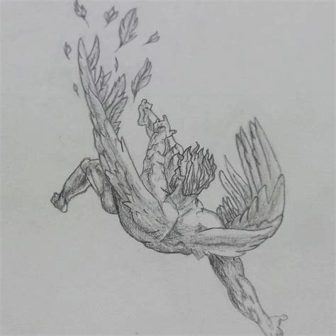 Fallen angel | Tatuaggi con ispirazione, Tatuaggio corvo, Idee per tatuaggi