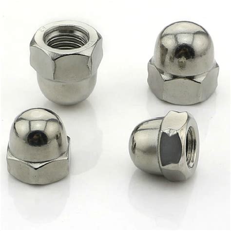 M4 SUS304 Stainless Steel decorative Cap Nuts 50pcs/lot hardware-in Nuts from Home Improvement ...