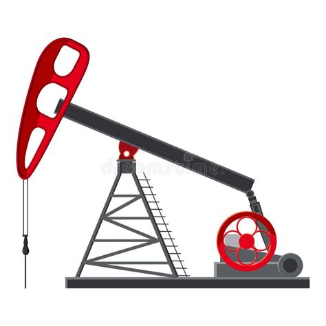 Oil Rig Icon, Cartoon Style Stock Illustration - Illustration of crude, abstract: 125120956