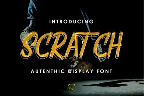 40 Scratched Fonts for a Worn and Weathered Look