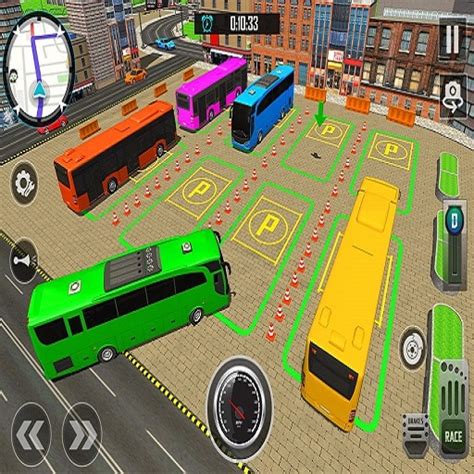 Bus City Parking Simulator - FreeGames.game