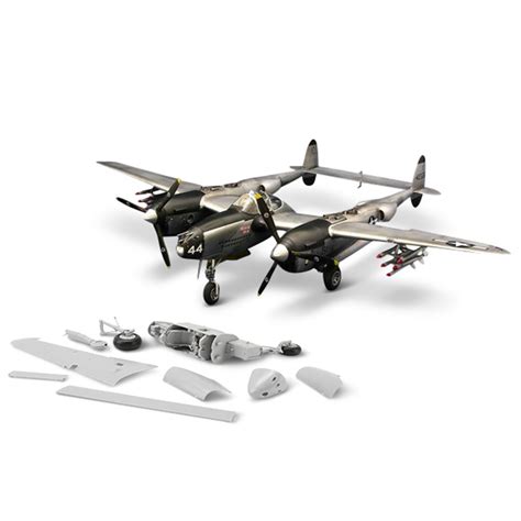 The P-38L Lightning WWII Model Kit - Hammacher Schlemmer