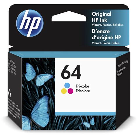 HP 64 Tri-Color Ink Cartridge (4mL) N9J89AN#140 B&H Photo Video