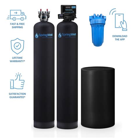 Combo Water Filter + Salt Softener System - SpringWell Water