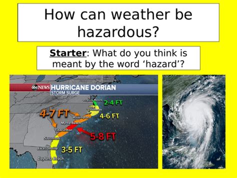 How can the weather be hazardous | Teaching Resources