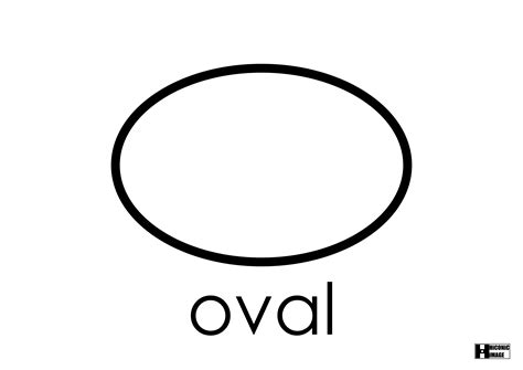 Oval Clip Art Coloring Pages