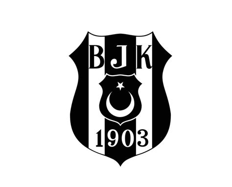 Besiktas Club Logo Symbol Black Turkey League Football Abstract Design Vector Illustration ...