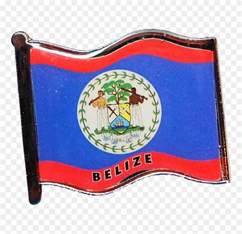 Belize Flag Pin - Belize Flag Clipart (#3348044) - PinClipart