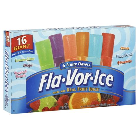 Fla-Vor-Ice Freezer Pops Giant - 16 ct