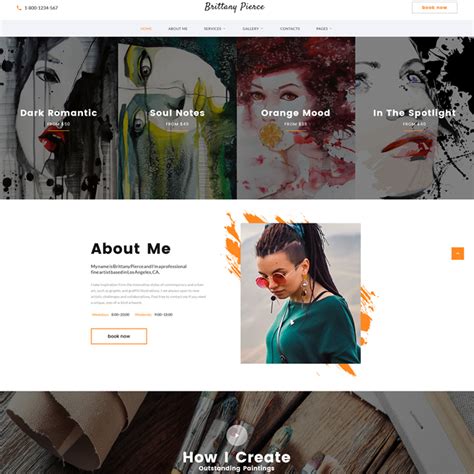 Artist Portfolio Template Free Download