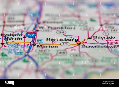 Harrisburg illinois map hi-res stock photography and images - Alamy