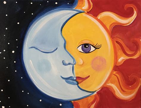 Sip and Paint- Moon & Sun | Art Studio 27