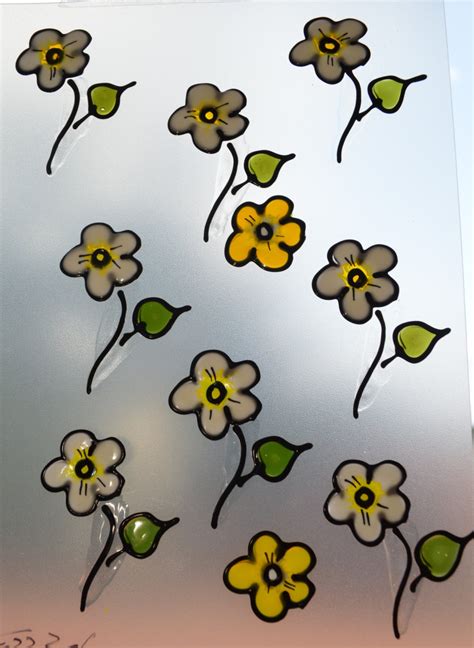 Scattered Flowers Window Decals Window stickers flowers in | Etsy