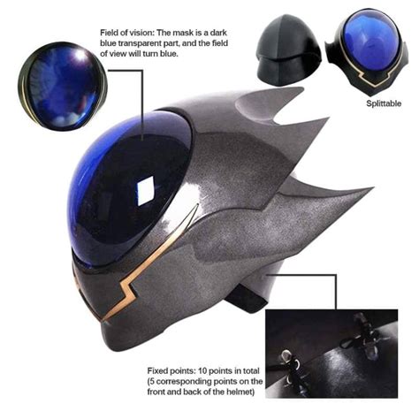 Xcoser Code Geass Zero Lelouch Helmet Anime Cosplay Mask - Meilleur Par Xcoser International ...