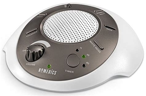 HoMedics White Noise Sound Machine | Portable Sleep Therapy for Home, Office, Baby & Travel | 6 ...