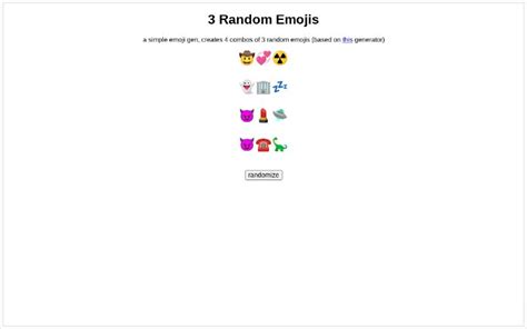 3 Random Emojis ― Perchance Generator