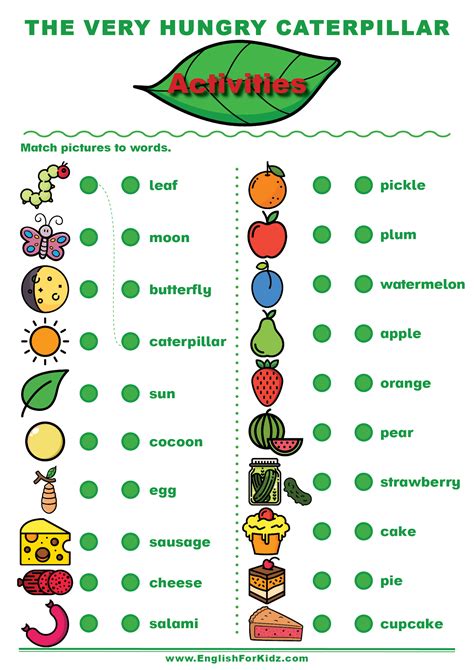 The Very Hungry Caterpillar Activities