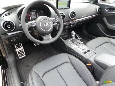 Black Interior 2015 Audi A3 2.0 Premium Plus quattro Cabriolet Photo #102527267 | GTCarLot.com