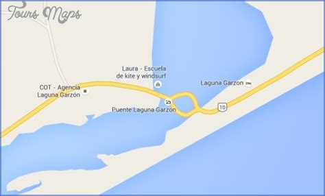 LAGUNA GARZON BRIDGE MAP - ToursMaps.com