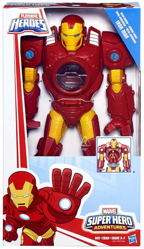 Marvel Playskool Heroes Super Hero Adventures Iron Man 12 Action Figure ...