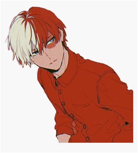 #bnha #todoroki #anime #aesthetic #red - Red Anime Aesthetic Png ...