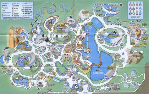 Theme Park Brochures SeaWorld Orlando Map 2007 | ThemeParkBrochures.net