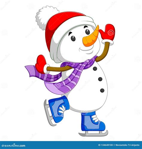 Skating Snowman Stock Illustrations – 2,907 Skating Snowman Stock Illustrations, Vectors ...