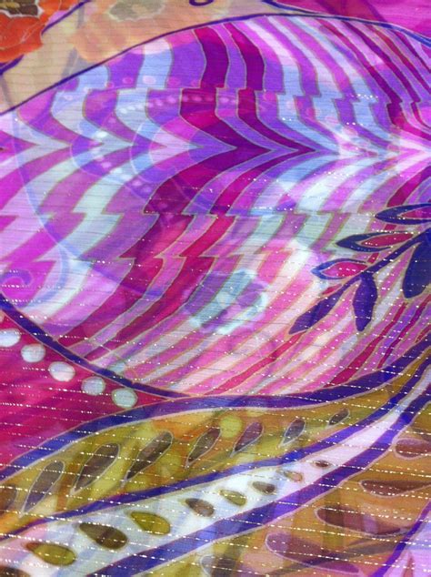 Silk Chiffon Printed Fabric by the Yard by IntlPleating on Etsy