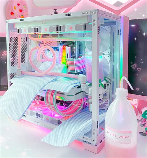 Pastel Pink Cat ♡ pink and white PC build (gaming + video editing) » builds.gg