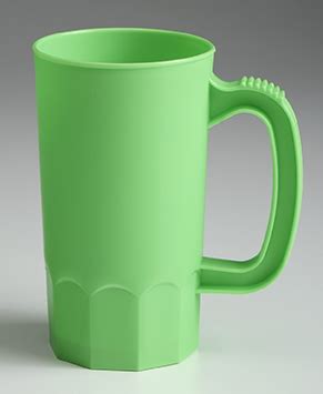 Custom Printed Plastic Beer Mugs, Green Plastic Beer Steins, Wholesale ...