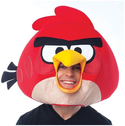 Angry Birds Red Bird Over The Head Foam Costume Mask - PartyBell.com