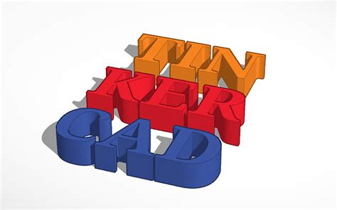 3D design Tinkercad logo | Tinkercad