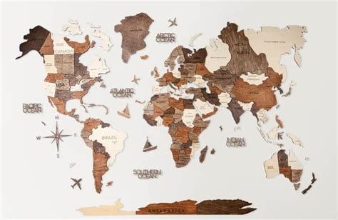 Best Wooden World Maps (Bestselling 3D Wood Wall Art in 2022) | Mappr