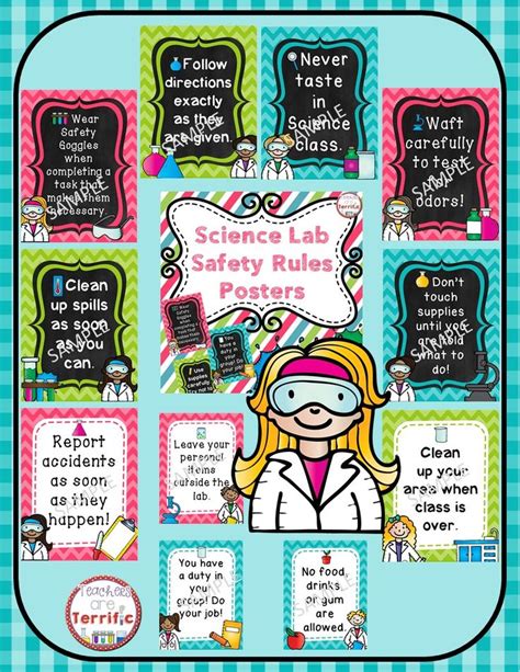 Free Safety Poster For Science Lab, Download Free Safety Poster For ...