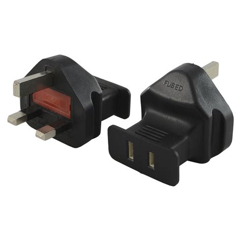 Conntek 30052 UK BS1363 to NEMA 1-15R Travel Plug Adapter