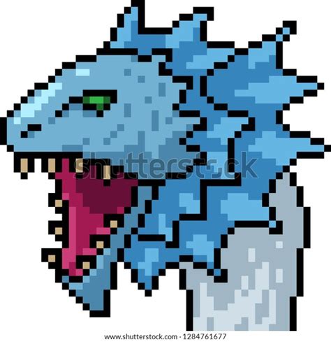 Vector Pixel Art Monster Head Isolated Stock Vector (Royalty Free) 1284761677 | Shutterstock