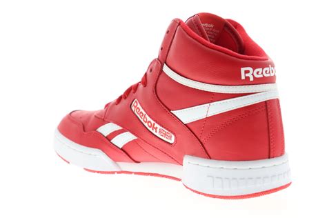 Reebok BB 4600 EH2137 Mens Red Leather High Top Basketball Sneakers Sh - Ruze Shoes