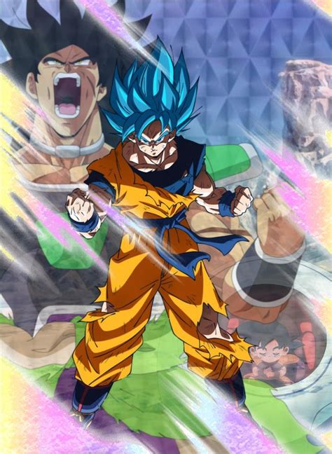 Super Saiyan Blue Goku ( Broly Movie ) card art concept : r/DokkanBattleCommunity