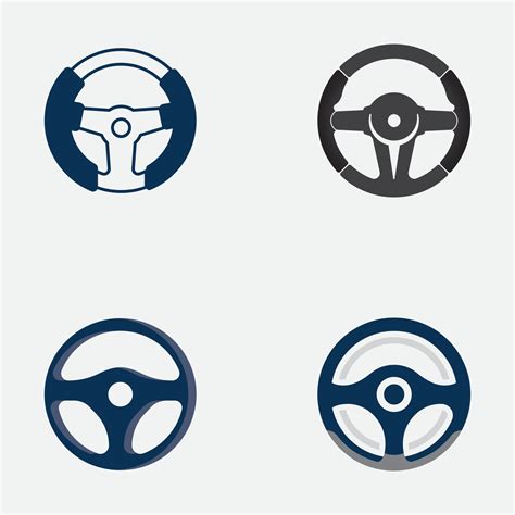 Car steering wheel logo illustration vector 2581804 Vector Art at Vecteezy