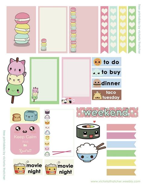 Picture | Printable planner stickers, Planner printables free, Happy planner printables