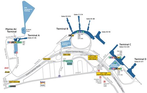 Laguardia Airport Layout Map