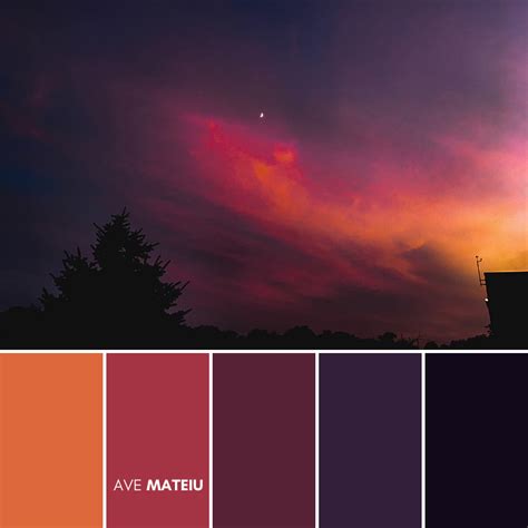 Sky fall sunset outdoors landscape scenery USA horizontal Photography Color Palette #386 – Ave ...