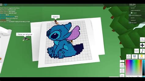 Roblox Pixel Art Creator-Stitch - YouTube