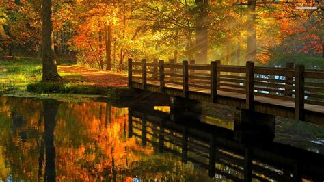 Bridge In Autumn Wallpapers - Wallpaper Cave