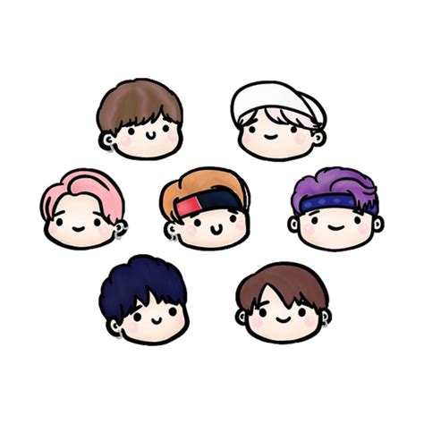 BTS Chibi - Bts - Phone Case | TeePublic