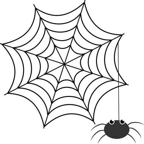 Vector illustration of spider character and web in cartoon style for Halloween design. Gothic ...