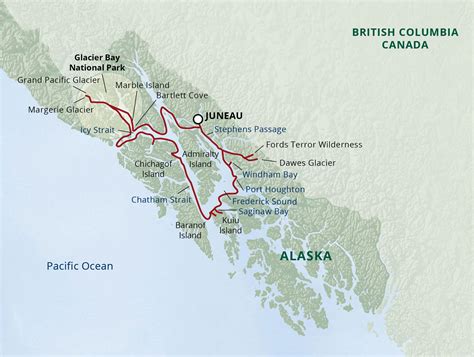 UnCruise-Alaska-Alaskas-Glacier-Country-map - Sunstone Tours & Cruises