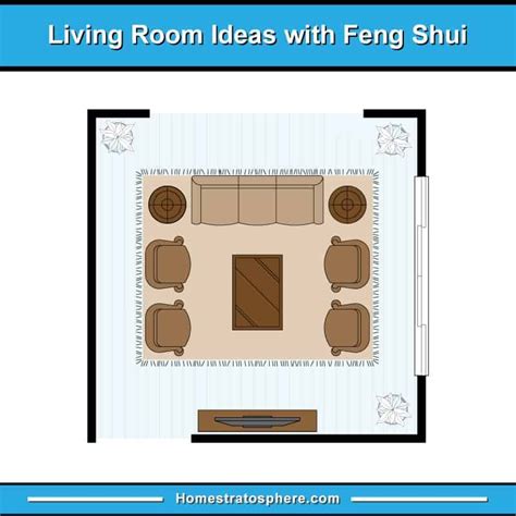 81 Feng Shui Living Room Rules, Colors and 12 Layout Diagrams | Feng shui living room, Feng shui ...